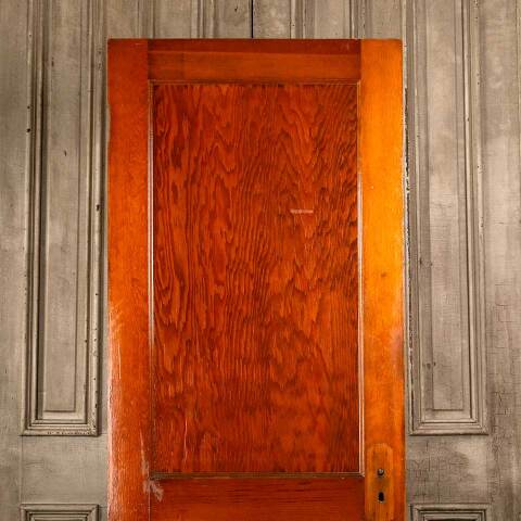 #46415 30x79 Antique 2 Panel Wood Interior Door image 2