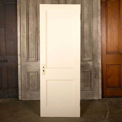 #46421 28x78 Antique 2 Panel Wood Interior Door image 4