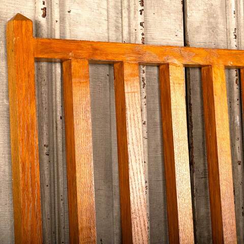 #46432 Salvaged Oak Interior Gate Railing image 2