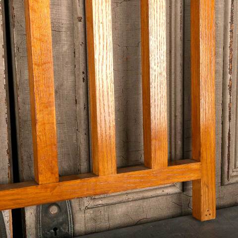 #46432 Salvaged Oak Interior Gate Railing image 3
