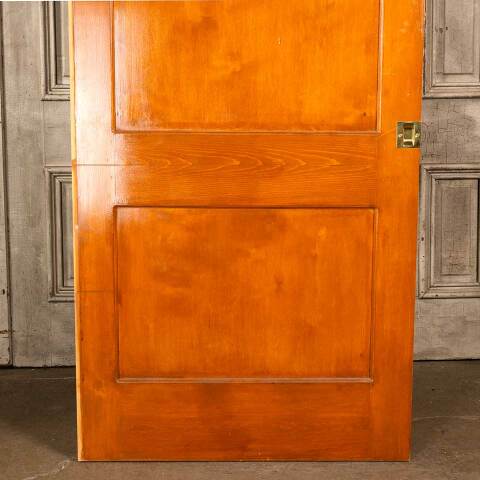 #46521 36x80 Salvaged 2 Panel Pine Pocket Door image 3