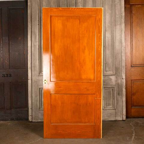 #46522 36x80 Salvaged 2 Panel Pine Pocket Door image 6