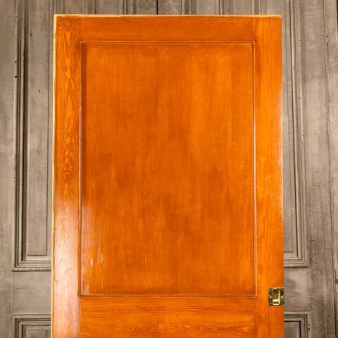 #46522 36x80 Salvaged 2 Panel Pine Pocket Door image 2