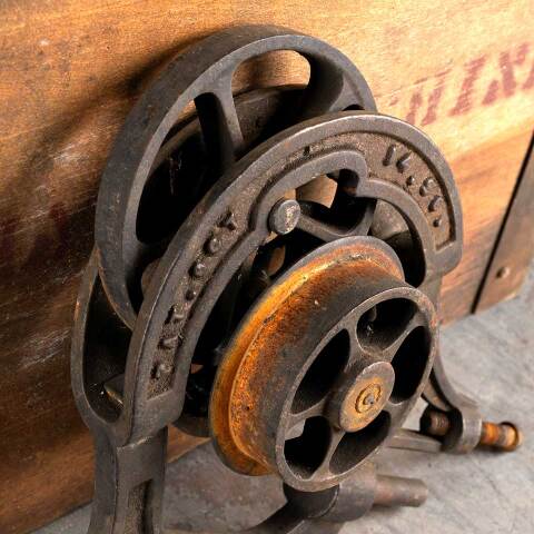 #46647 Antique Pocket Door Roller Hanger Hardware image 3