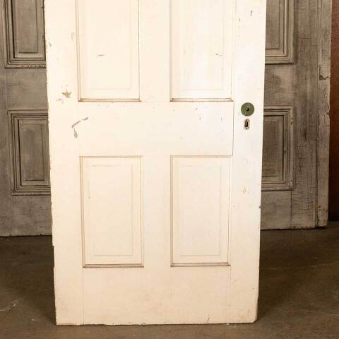 #46834 32x80 Salvaged Antique 4 Panel Interior Door image 3