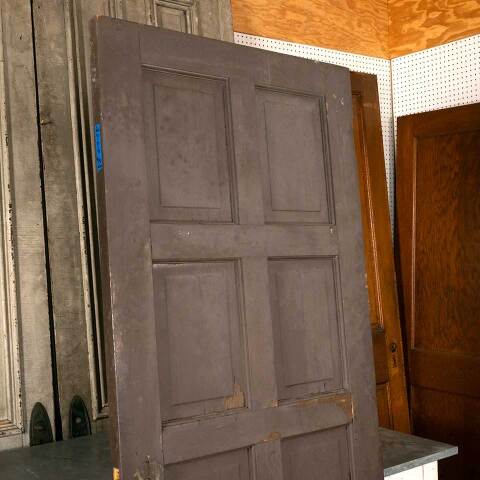 #46845 32x79 Salvaged Antique 8 Panel Interior Door image 6