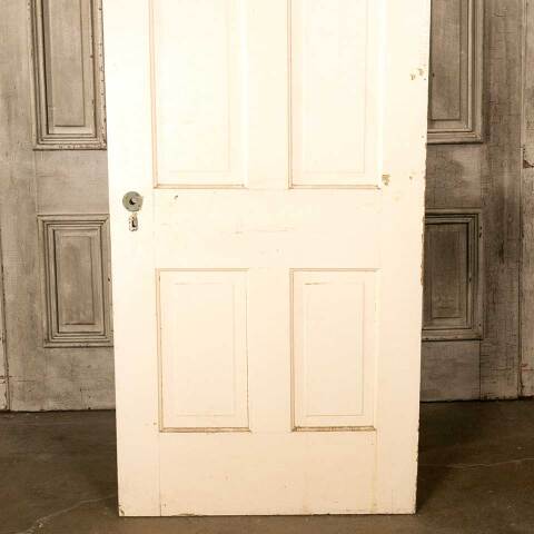 #46848 32x80 Antique 4 Panel Wood Interior Door image 7