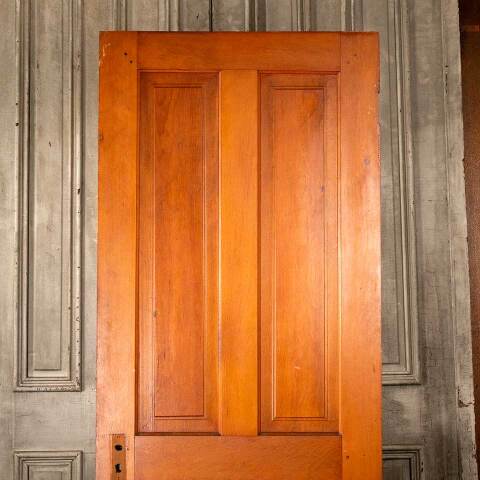 #46855 32x80 Antique Pine 4 Panel Interior Door image 6