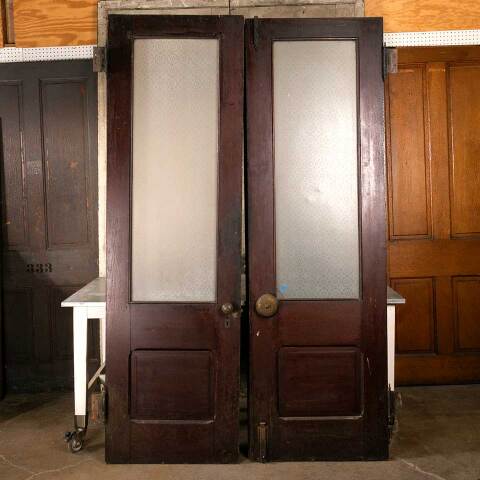 #46858 56x91 Salvaged Antique Victorian Entry Doors image 5