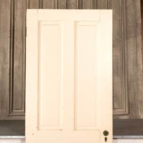 #46859 32x80 Antique 4 Panel Wood Interior Door image 7