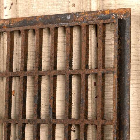 #46896 12x24 Antique Metal Cold Air Return Grate image 3