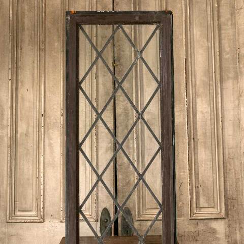 #46916 23x84 Antique Leaded Glass Window image 6