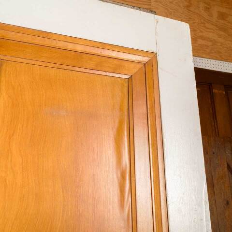 #47014 24x77 Antique 1 Panel Wood Interior Door image 4