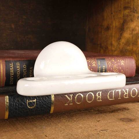 #47070 Antique Porcelain Toothbrush Holder image 3