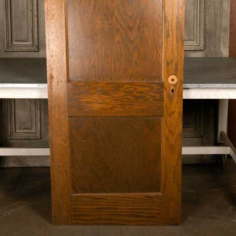 #47083 30x78 Antique 2 Panel Oak Interior Door image 3