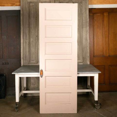 #47084 30x88 Antique 6 Panel Wood Interior Door image 5