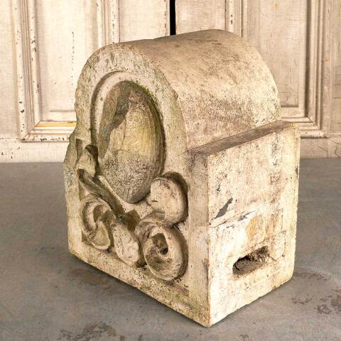 #47137 Antique Terra Cotta Pediment Cartouche image 5