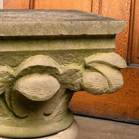 #47138 Antique Carved Stone Architectural Ornament image 8