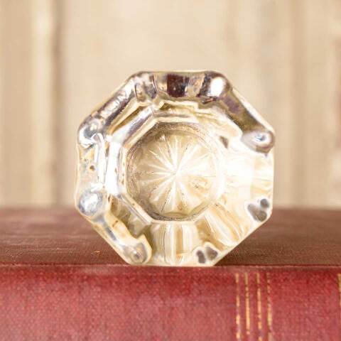 #47172 Antique Glass and Brass Furniture Knob image 6