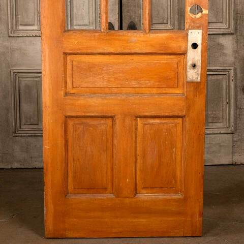 #47229 32x79 Antique 6 Lite Wood Entry Door image 3