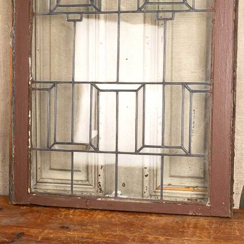 #47290 Salvaged Antique Leaded Glass Window Sash image 7