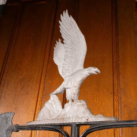 #47291 Vintage Cast Aluminum Eagle Weathervane image 5