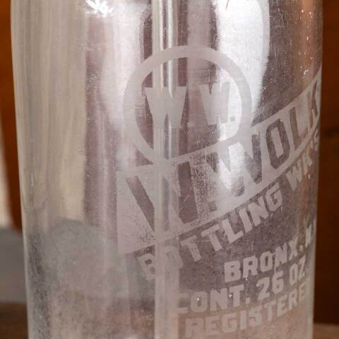 #47292 Antique Etched Glass W. Wolk Seltzer Bottle image 6