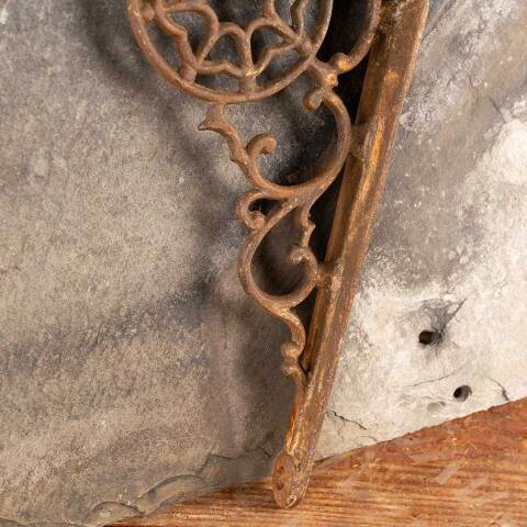 #47409 Antique Ornate Cast Iron Shelf Bracket image 6