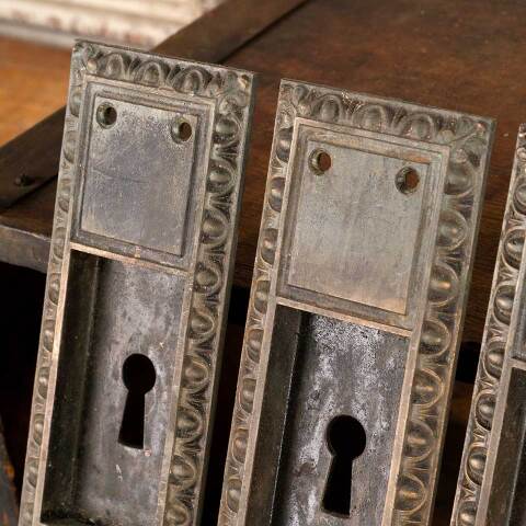 #47475 Salvaged Antique Pocket Door Hardware Pulls image 3