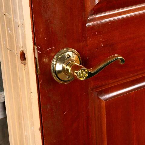 #47484 36x80 4 Panel Wood Interior Door & Jamb image 4