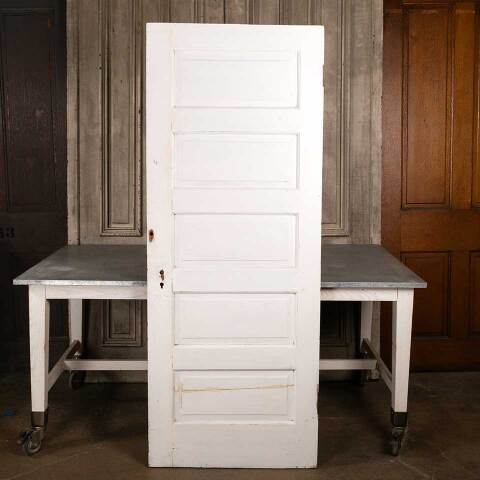 #47520 30x76 Antique 5 Panel Pine Interior Door image 5