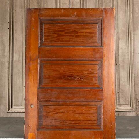 #47524 30x76 Antique 5 Panel Pine Interior Door image 6