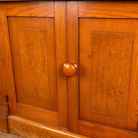 #47534 Antique Victorian Oak Dry Sink Cabinet image 5