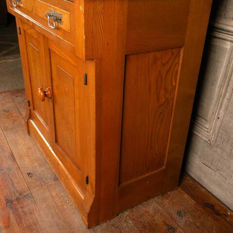 #47534 Antique Victorian Oak Dry Sink Cabinet image 7