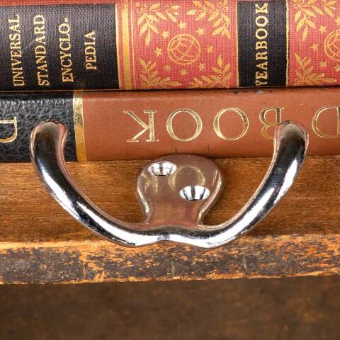 #47629 Salvaged Chrome Plated Double Wall Hook image 3