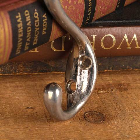 #47630 Salvaged Chrome Wall Mount Hat/Coat Hook image 3