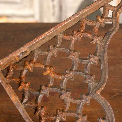 #47894 Antique Ornate Cast Iron Shelf Bracket image 5