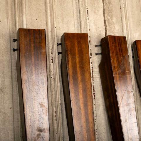 #47950 Set of 4 Salvaged Tapered Wood Table Legs image 2