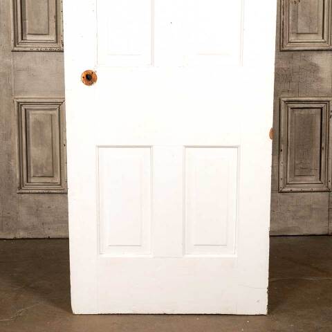 #47960 30x77 Antique Wood 4 Panel Interior Door image 6