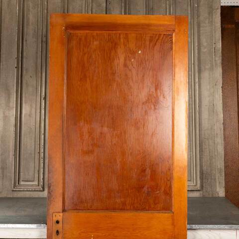 #47964 32x82 Antique 2 Panel Pine Interior Door image 5