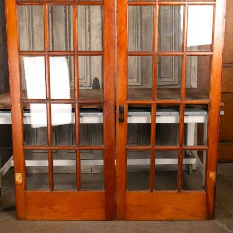 #47972 60x80 Antique 15 Lite Interior French Doors image 6