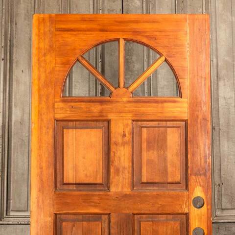 #47979 32x78 Salvaged Arched Lite Wood Entry Door image 6
