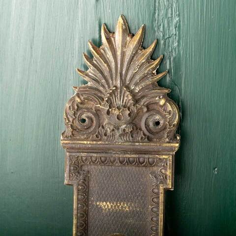 #47986 Antique Ohio Statehouse Doorknob Backplate image 7