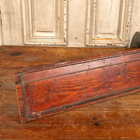 #48017 Salvaged Antique Pine Wood Baseboard Trim image 2