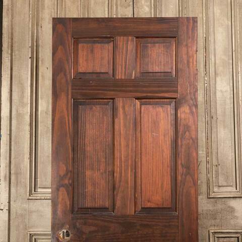 #48052 30x78 Salvaged 6 Panel Pine Interior Door image 6
