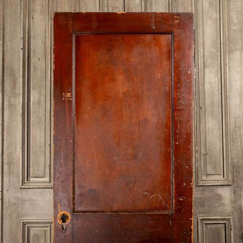 #48056 30x77 Antique 2 Panel Pine Interior Door image 5