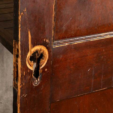 #48056 30x77 Antique 2 Panel Pine Interior Door image 8