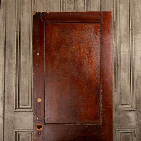 #48059 30x77 Antique 2 Panel Pine Interior Door image 6