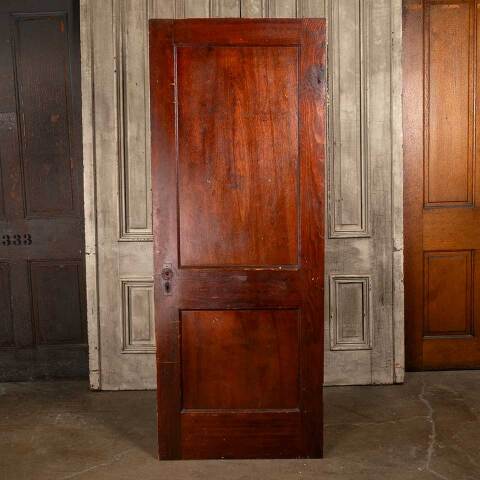 #48060 30x78 Antique 2 Panel Pine Interior Door image 4