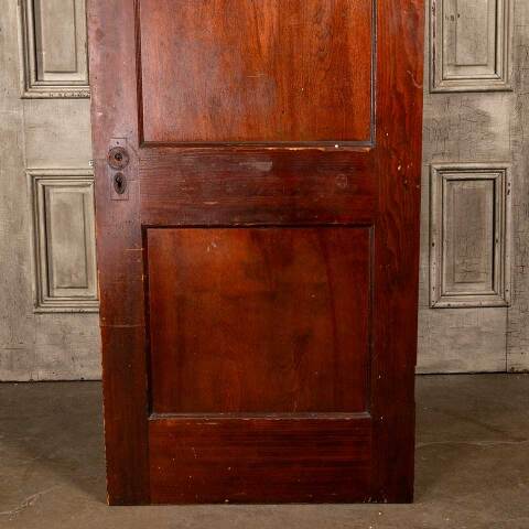 #48060 30x78 Antique 2 Panel Pine Interior Door image 6